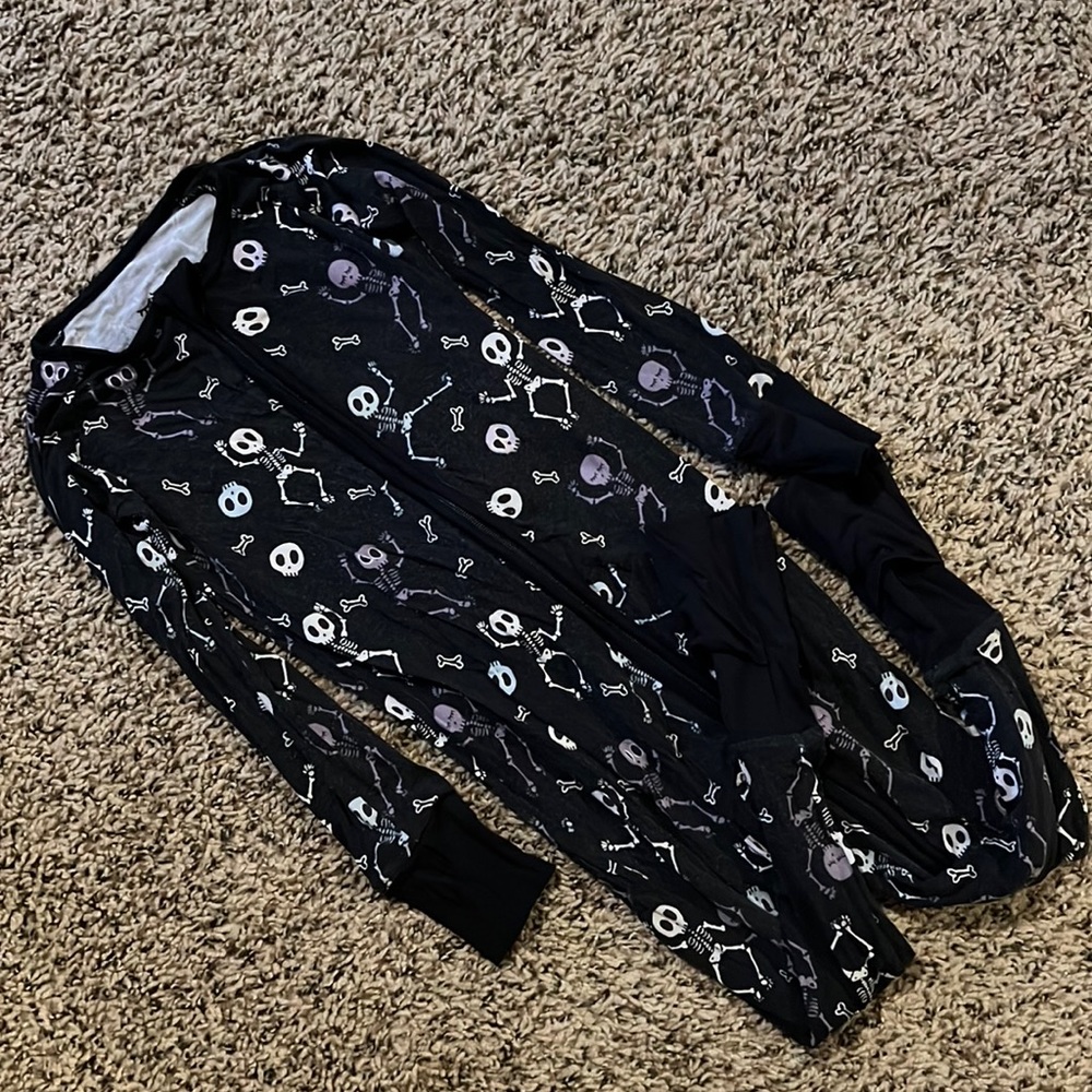 Little sleepies skeleton zipper sleepers